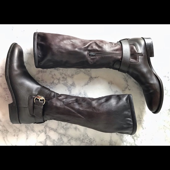 Gucci Shoes - Gucci Lambskin Riding Boots SZ 6B